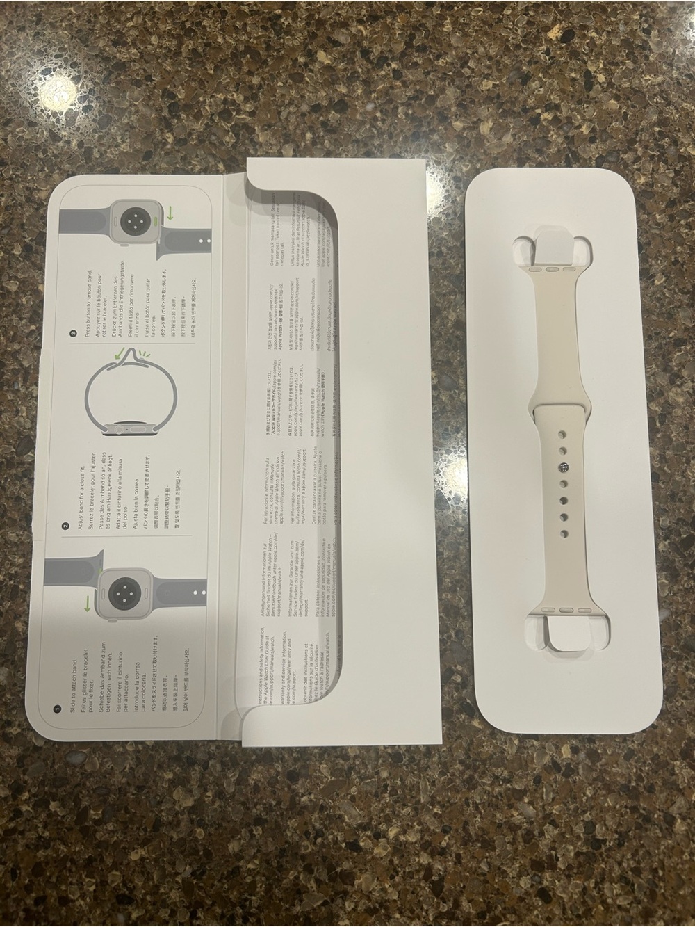 Apple Watch Sport Band - Stone/Cream Sleeve